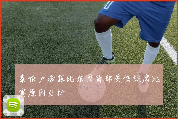 泰伦卢透露比尔因背部受伤缺席比赛原因分析